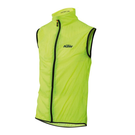 Chaleco cortaviento ciclismo KTM Factory Line Amarillo