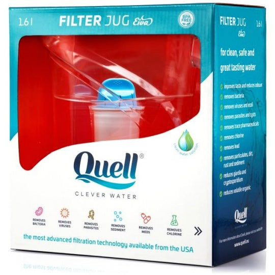 Jarra filtrante Eiva 1.6 L QUELL CLEVER WATER