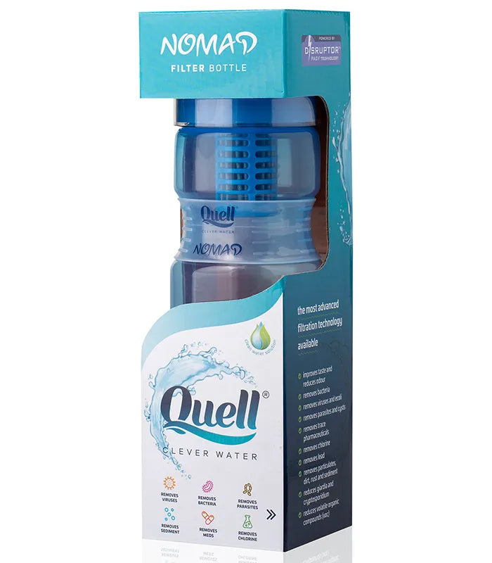 Caramañola de ciclismo con filtro  QUELL CLEVER WATER 700ml