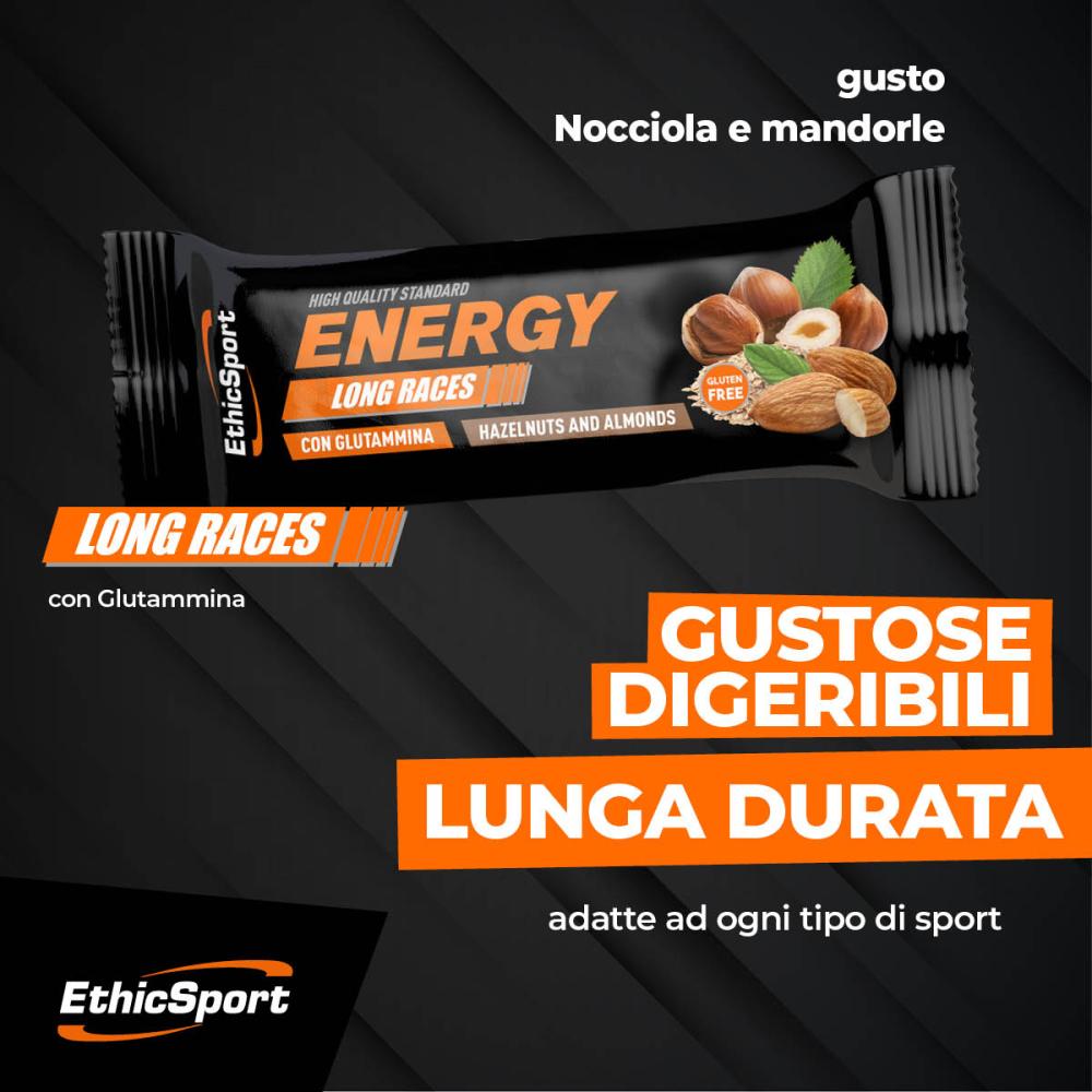 Barra energética  ETHICSPORT con glutamina